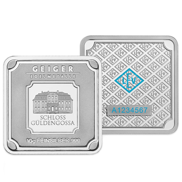 Geiger Silver Box, 10 Gram Silver Bars x 30 pcs