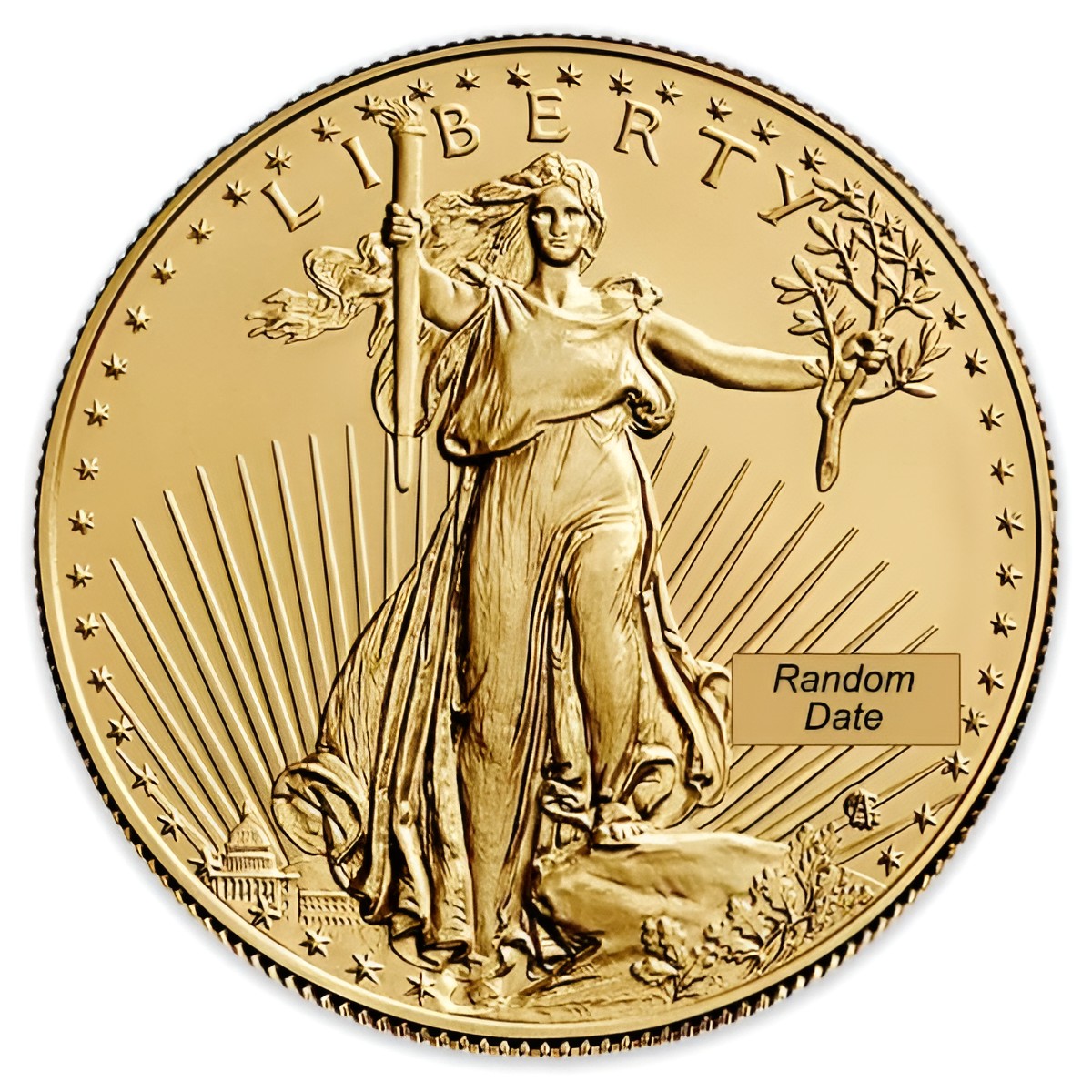 1 oz Gold American Eagle coin, Type 2 — buy back price
