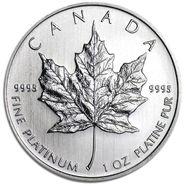 1 oz Canadian Platinum Maple Leaf Coin